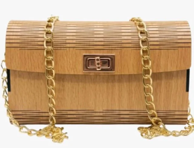 Toxiko Wooden handbags clutch | Unique Gift for Anyone Sister | Shoulder Bag for College Bag for Clutch Purses & Clutch Bags | party clutch handbags for women