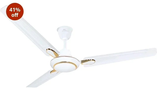 RR Signature Dhoom 1200MM Star-rated BEE Certified Energy Efficient 52-Watt High Speed Ceiling Fan For Home (White), 2 Year Warranty