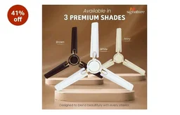 RR Signature Dhoom 1200MM Star-rated BEE Certified Energy Efficient 52-Watt High Speed Ceiling Fan For Home (White), 2 Year Warranty