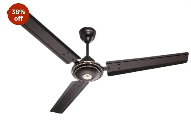 ACTIVA Apsara 1200mm Ceiling Fan, 390 RPM High Speed Air Delivery, BEE Approved One Star Rating, Aerodynamic Large Sweep Blade, 60 Watt Motor, 2 Years Warranty (Smoke Brown)