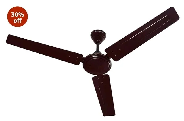 Crompton SUREBREEZE SEA SAPPHIRA 1200 mm Ceiling Fan for Home | BEE Star Rated Energy Efficient Fan | Superior Air Delivery | HighSpeed | 2 Years Warranty | (Lustre Brown)