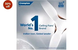 Crompton SUREBREEZE SEA SAPPHIRA 1200 mm Ceiling Fan for Home | BEE Star Rated Energy Efficient Fan | Superior Air Delivery | HighSpeed | 2 Years Warranty | (Lustre Brown)