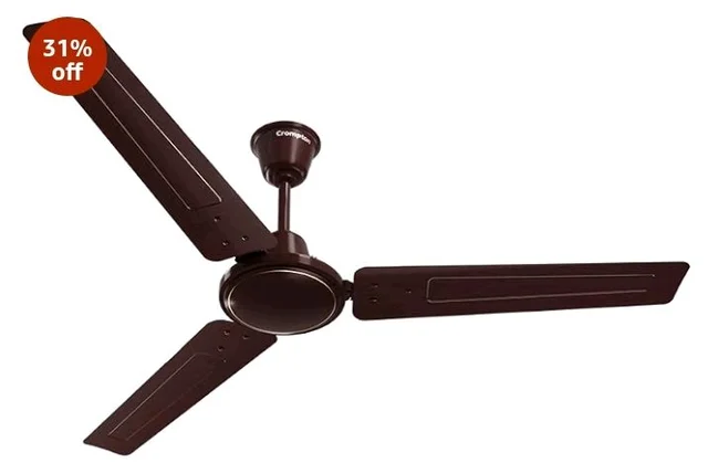 Crompton Surebreeze Sea Sapphira 1200 mm Ceiling Fan for Home | 2026 Model | BEE Star Rated | Energy Efficient | Superior Air Delivery | High Speed | 2 Year Brand Warranty | Lustre Brown