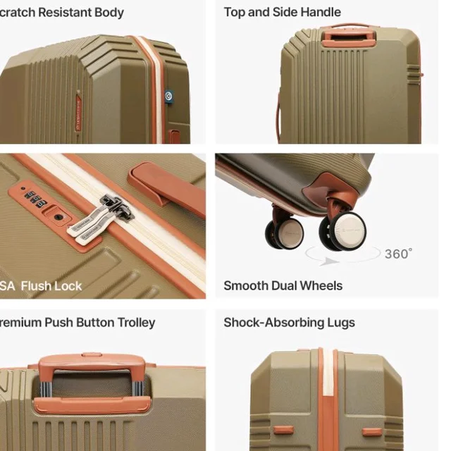uppercase Vector Trolley Bag Large Size 75cm, Hardsided Suitcase (Brown)
Anti-Theft Zippers | 8 Smooth-Rolling Spinner Wheels | TSA-Approved Lock | 5.5 Years Warranty | Durable Polycarbonate Shell
50+ bought in past month