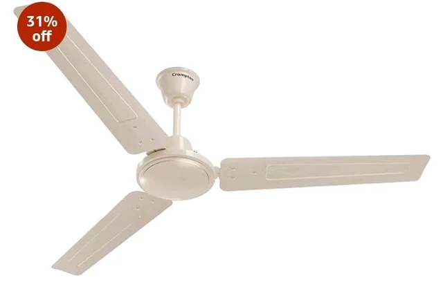 Crompton Surebreeze Sea Sapphira 1200 mm Ceiling Fan for Home | 2026 Model | BEE Star Rated | Energy Efficient | Superior Air Delivery | High Speed | 2 Year Brand Warranty | Ivory