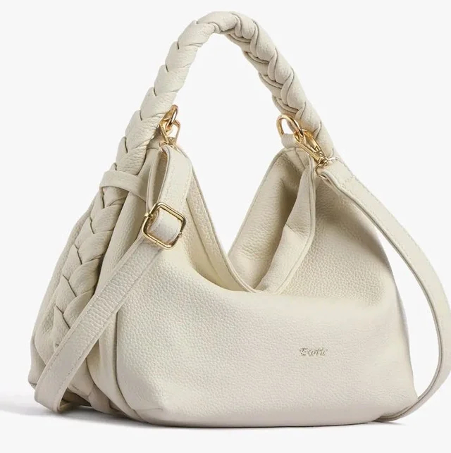 EXOTIC Luna Braided Sling Bag for Women | Soft Structured Hobo Bag | Adjustable Strap | Multi Pocket | Elegant Everyday Purse
