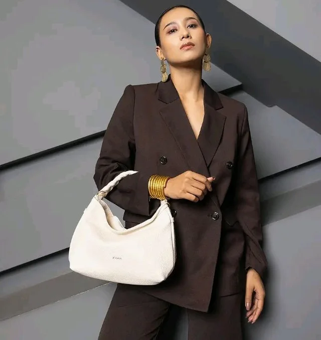 EXOTIC Luna Braided Sling Bag for Women | Soft Structured Hobo Bag | Adjustable Strap | Multi Pocket | Elegant Everyday Purse