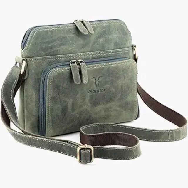 Goatter Genuine Leather Casual Sling Bag for Girls and Women