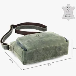 Goatter Genuine Leather Casual Sling Bag for Girls and Women