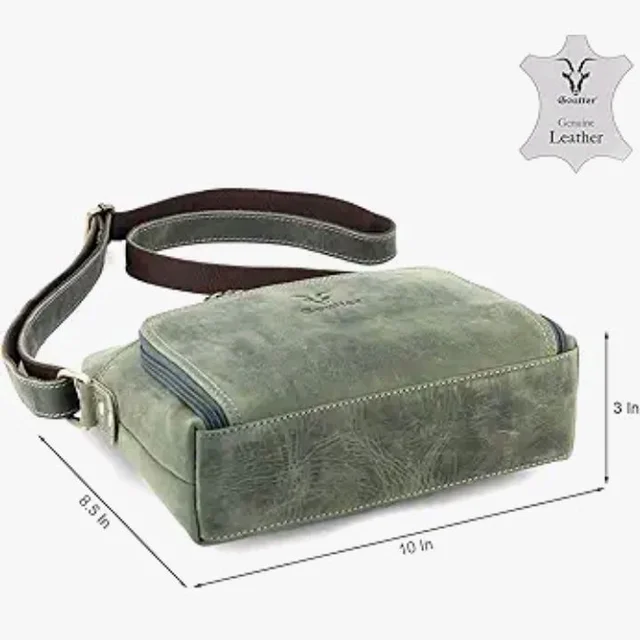 Goatter Genuine Leather Casual Sling Bag for Girls and Women