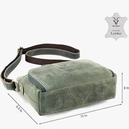 Goatter Genuine Leather Casual Sling Bag for Girls and Women