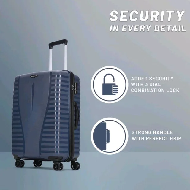 Aristocrat Airpro 8-Wheel Medium Size Hard Case Trolley Bag, Poseidon Blue
Durable Polypropylene Case, Spacious, Combination Lock, Sturdy Zipper, Lightweight Travel Luggage, 3-Year Global Warranty
300+ bought in past month