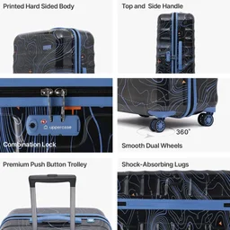 uppercase Topo Trolley Bag Medium 66cm, 8 Wheel Hardsided Suitcase (Black)
Eco-Friendly Sustainable Hardshell Trolley Bag | 8 Wheel Spinner | TSA Lock & Anti-Theft Zippers | 5.5 Years Warranty
50+ bought in past month