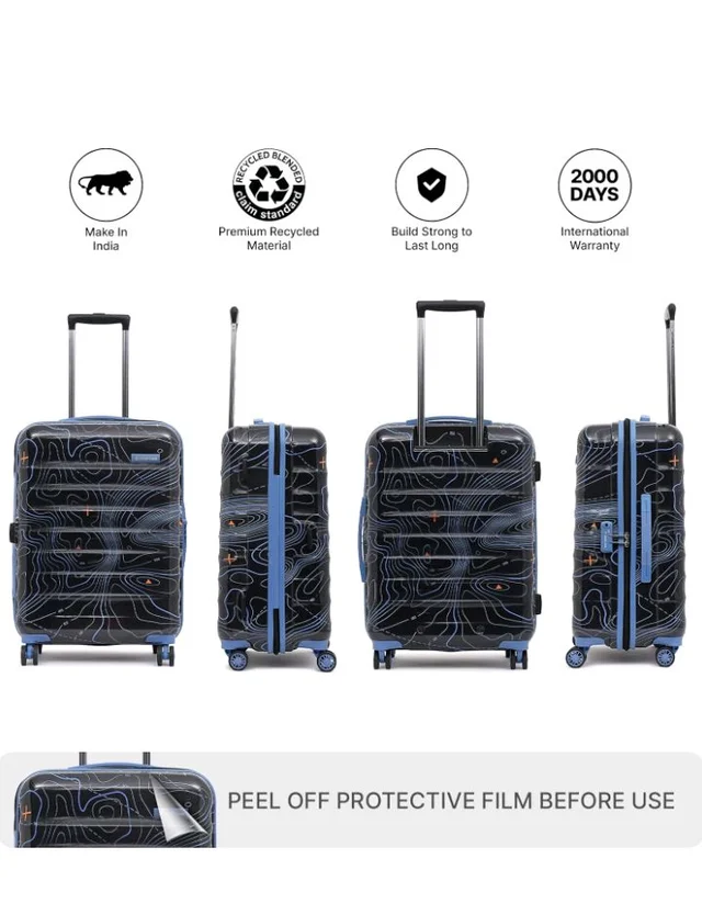 uppercase Topo Trolley Bag Medium 66cm, 8 Wheel Hardsided Suitcase (Black)
Eco-Friendly Sustainable Hardshell Trolley Bag | 8 Wheel Spinner | TSA Lock & Anti-Theft Zippers | 5.5 Years Warranty
50+ bought in past month