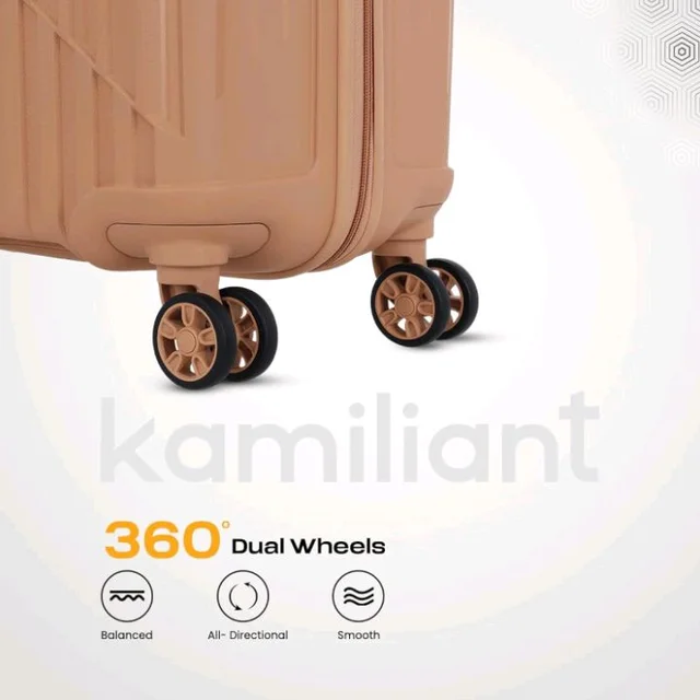 KAMILIANT by American Tourister Savvy|Trolley Bag Check-in Medium Size (70 cms) for Travel| Hard Case Polypropylene (PP) Suitcase|360° 8-Wheel Spinner Luggage Trolley|Combination Lock|Orange Pastry
50+ bought in past month