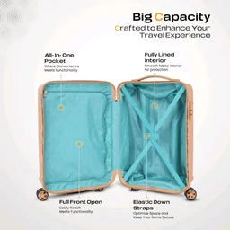 KAMILIANT by American Tourister Savvy|Trolley Bag Check-in Medium Size (70 cms) for Travel| Hard Case Polypropylene (PP) Suitcase|360° 8-Wheel Spinner Luggage Trolley|Combination Lock|Orange Pastry
50+ bought in past month