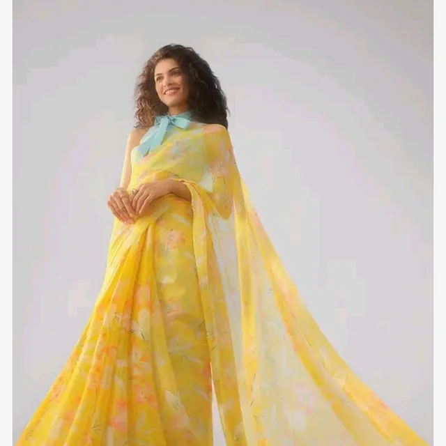 Visit the Garden Vareli Store
3.8 out of 5 stars 149
Garden Vareli Floral Print Nara Chiffon