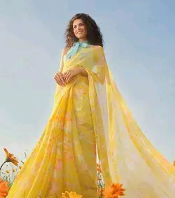 Visit the Garden Vareli Store
3.8 out of 5 stars 149
Garden Vareli Floral Print Nara Chiffon