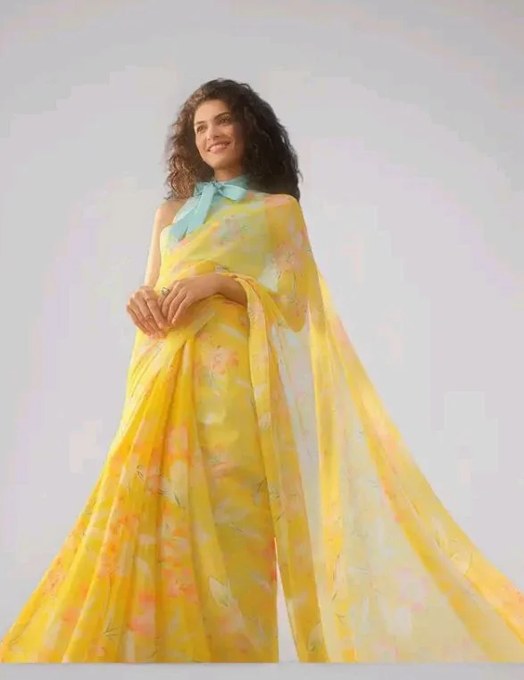 Visit the Garden Vareli Store
3.8 out of 5 stars 149
Garden Vareli Floral Print Nara Chiffon