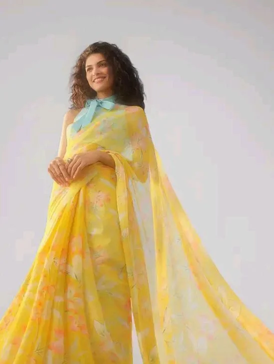 Visit the Garden Vareli Store
3.8 out of 5 stars 149
Garden Vareli Floral Print Nara Chiffon