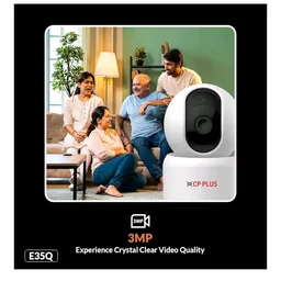 CP PLUS 3MP Smart Wi-Fi CCTV Camera | 360° Pan & Tilt | CTC Cyber Secure Tech | View & Talk | Smart Detection Suite | Night Vision | Cloud Storage | Supports OK Google | CP-E35Q
2K+ bought in past month