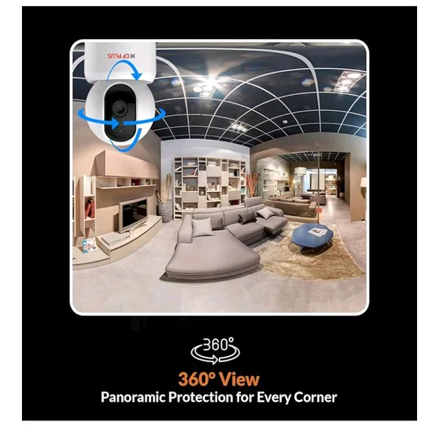 CP PLUS 3MP Smart Wi-Fi CCTV Camera | 360° Pan & Tilt | CTC Cyber Secure Tech | View & Talk | Smart Detection Suite | Night Vision | Cloud Storage | Supports OK Google | CP-E35Q
2K+ bought in past month