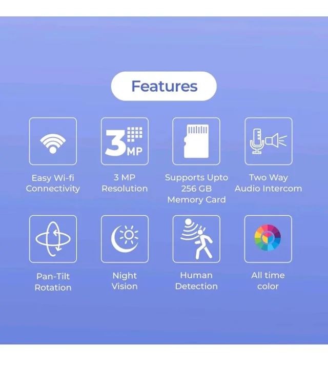 Trueview 3MP Wi-Fi ATC Robot Camera | BIS-ER (STQC Certified) WiFi CCTV Camera | All Time Color Night Vision | Pan Tilt | Smart Tracking | 2-Way Audio | Memory Card & Cloud | Alexa | T18296S
400+ bought in past month