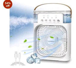 KRISHNPRIYA Mist Fan with 5 Hole Spray, Efficient Cooling for Home, Office, and Outdoor Spaces, Ultra-Quiet and Portable.Portable Mist Fan with 5 Hole Mist Spray, Ultra-Quiet, High-Output Cooling