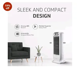 V-Guard Veemagik Neo 17 (43.5cm) Tower Fan|18-Months Warranty|Grey White
1300 RPM | 2401 CFM Air Flow | Durable Construction | Extensive Support