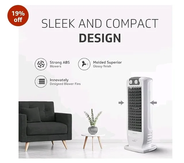 V-Guard Veemagik Neo 17 (43.5cm) Tower Fan|18-Months Warranty|Grey White
1300 RPM | 2401 CFM Air Flow | Durable Construction | Extensive Support