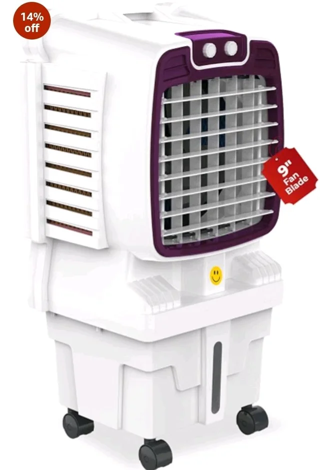 Havai Arizona 9 Mini Personal Air Cooler | India’s First 9-Inch Blade Cooler | 2600 RPM | 5 Ft Air Throw | 3-Side Honeycomb | 12L Tank Capacity | Motorised Louvers | 80W | Ideal for 50 Sq Ft