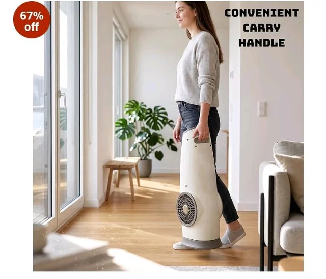 SKYTONE Tower Fan For Room Bladeless, 90° Oscillation & Swivel Action, Knob Control Panel With 3 Speeds, Powerful and Quiet Airflow, Aromatherapy Fan for Home, Office, Kitchen