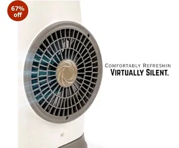 SKYTONE Tower Fan For Room Bladeless, 90° Oscillation & Swivel Action, Knob Control Panel With 3 Speeds, Powerful and Quiet Airflow, Aromatherapy Fan for Home, Office, Kitchen