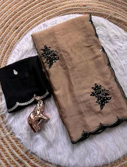 Visit the Sidhidata Store
5.0 out of 5 stars 8
Sidhidata Women's Rangoli Silk Sequence Embroidered Cutwork Boardered Saree With Unstitched Blouse Piece (Choco Brownie_Coffee_Free Size)