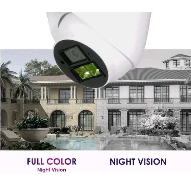 SINLOE 2 MP Color Night Vision Wired Day/Night 24 Hour Full Color Vision 1080p Full HD Indoor Dome CCTV Surveillance Camera Compatible with 2MP and Above DVR, White
50+ bought in past month