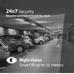 CP Plus 2.4MP Full HD Bullet CCTV Camera with 20m IR Night Vision, IP66 Weatherproof, 3.6mm Lens, Multi-Format Support (CP-VAC-T24PL2-V3)
100+ bought in past month