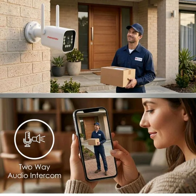MANOMAY 3MP WiFi CCTV Bullet Camera Outdoor | BIS-ER (STQC Certified) Security Camera | Full Color Night Vision | Human Detection | 2-Way Audio | 10X Zoom | IP66 Waterproof | Memory Card & Cloud
50+ bought in past month
44%
off