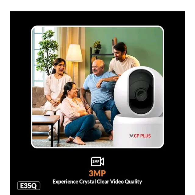 CP PLUS 3MP Smart Wi-Fi CCTV Camera | 360° Pan & Tilt | CTC Cyber Secure Tech | View & Talk | Smart Detection Suite | Night Vision | Cloud Storage | Supports OK Google | CP-E35Q
2K+ bought in past month