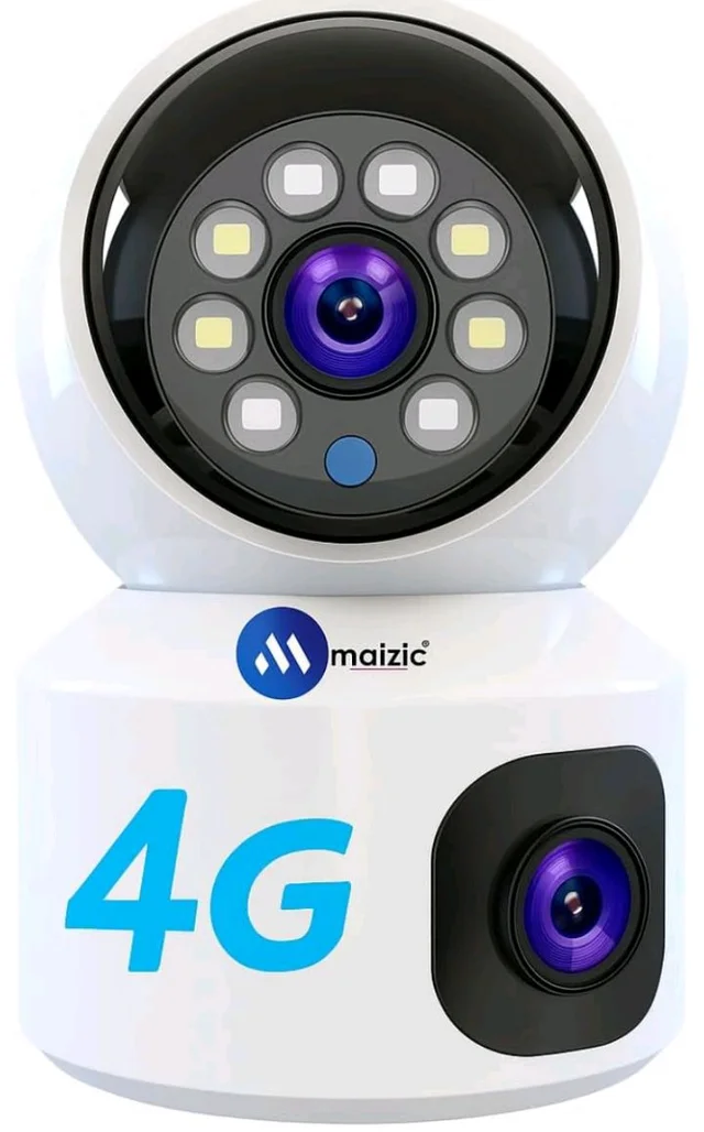 Maizic Smarthome 5+5MP Outdoor 4G SIM Camera | Dual Lens Dual Screen | No WiFi | Color Night Vision | Motion Detection | IP66 Waterproof
48%
off