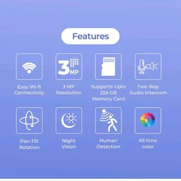 Trueview 3MP Wi-Fi ATC Robot Camera | BIS-ER (STQC Certified) WiFi CCTV Camera | All Time Color Night Vision | Pan Tilt | Smart Tracking | 2-Way Audio | Memory Card & Cloud | Alexa | T18296S
400+ bought in past month