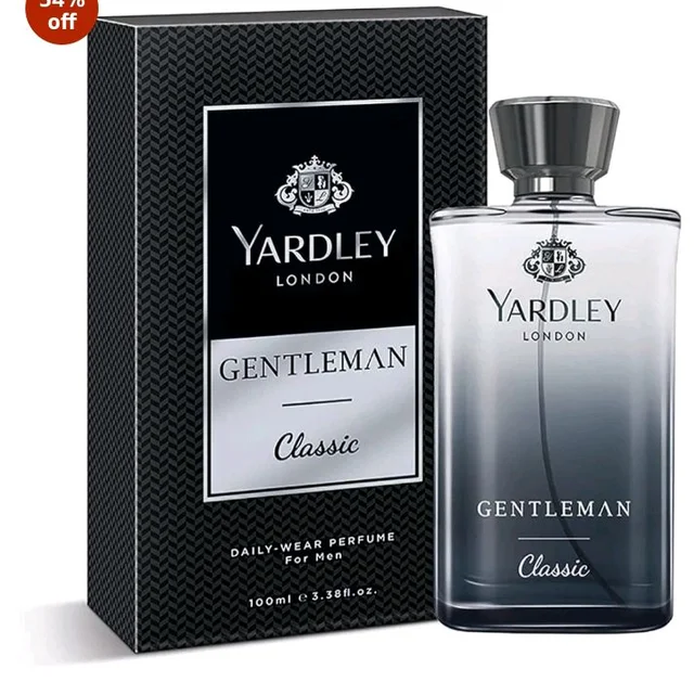Yardley London Gentleman Classic Liquid Perfume Spray, Fresh Woody Fougère Notes, Masculine Fragrance, Perfume For Men