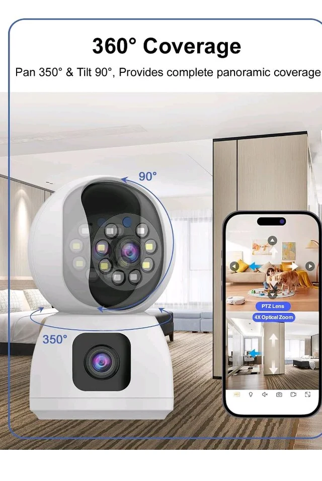 IFITech 4MP HD Smart 4G Dual-Lens CCTV Camera – 4G LTE Connectivity | 360° Coverage | Two-Way Audio | Colorful Night Vision | True Plug & Play, Easy Setup | Made in India | IFI-4G1N
50+ bought in past month