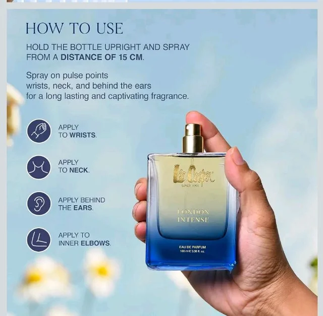 Lee Cooper London Intense Eau de Parfum - 100ml | Long Lasting Unisex Perfume | Tropical Pineapple, Bergamot & White Floral Scent | Internationally Inspired Fragrance for Bold Occasions