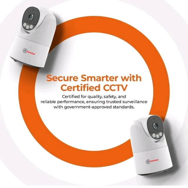 Trueview 3MP Pack of 2 Smart CCTV Wi-fi Home Security Camera with Pan Tilt 360° View, 2 Way Talk, Cloud Monitor, Motion Detect, Supports SD Card Up to 256 GB, Night Vision (3MP Robot - Pack of 2)
50+ bought in past month