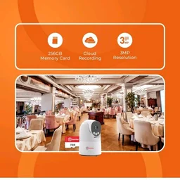 Trueview 3MP Pack of 2 Smart CCTV Wi-fi Home Security Camera with Pan Tilt 360° View, 2 Way Talk, Cloud Monitor, Motion Detect, Supports SD Card Up to 256 GB, Night Vision (3MP Robot - Pack of 2)
50+ bought in past month