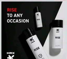 HRX Rise Deodorant Body Spray - Earthy, Woody Men's Deodorant - Body Spray for Men with Bergamot, Lavender, Vetiver Notes - 200 ml