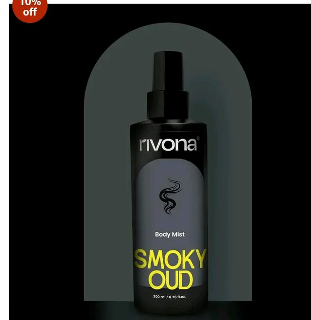 Rivona Smoky Oud Body Mist | Woody & Bold Long Lasting Body Spray for Men & Women | Patchouli, Cinnamon & Incense | Unisex Statement Fragrance | 200ml