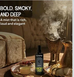 Rivona Smoky Oud Body Mist | Woody & Bold Long Lasting Body Spray for Men & Women | Patchouli, Cinnamon & Incense | Unisex Statement Fragrance | 200ml