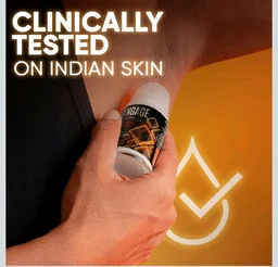Engage Amber Fresh Underarm Roll On for Man|72 Hour Sweat & Odour Protection|Advanced Antiperspirant Deodorant Formula| FreshEncap Technology|0% Alcohol|Non Sticky Deo|Dermatologically tested|50ml