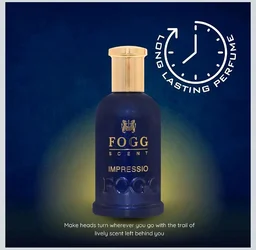 Fogg Scent Impressio Perfume for Men, Long-Lasting, Fresh & Powerful Fragrance, Eau De Parfum, 1